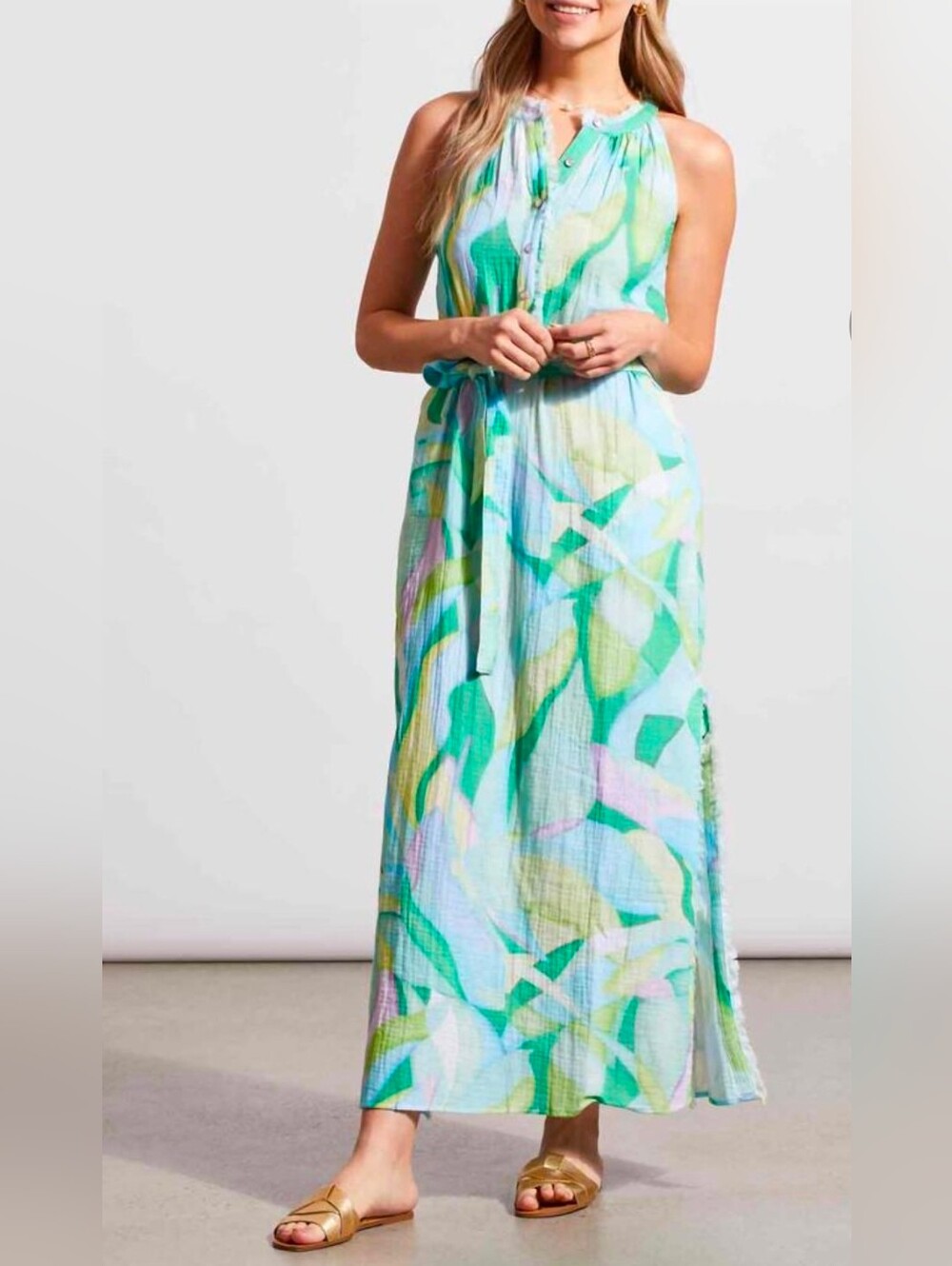 Tribal Sleeveless Maxi Dress